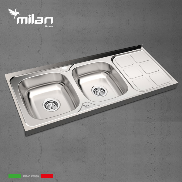 سینک ظرفشویی استیل میلان مدل 3010