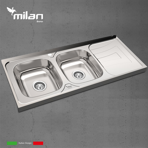 سینک ظرفشویی استیل میلان مدل 3016